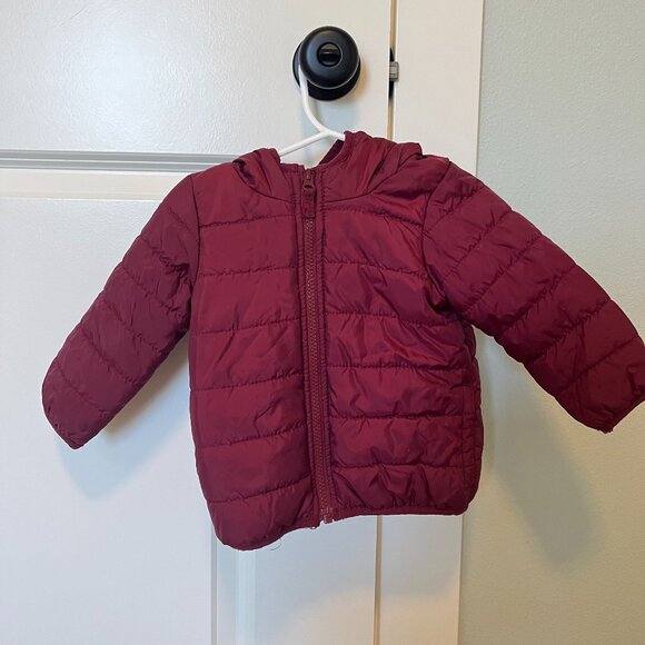 Carter's | Toddler Puff Jacket | Maroon | Size 12 months - Picture 1 of 2